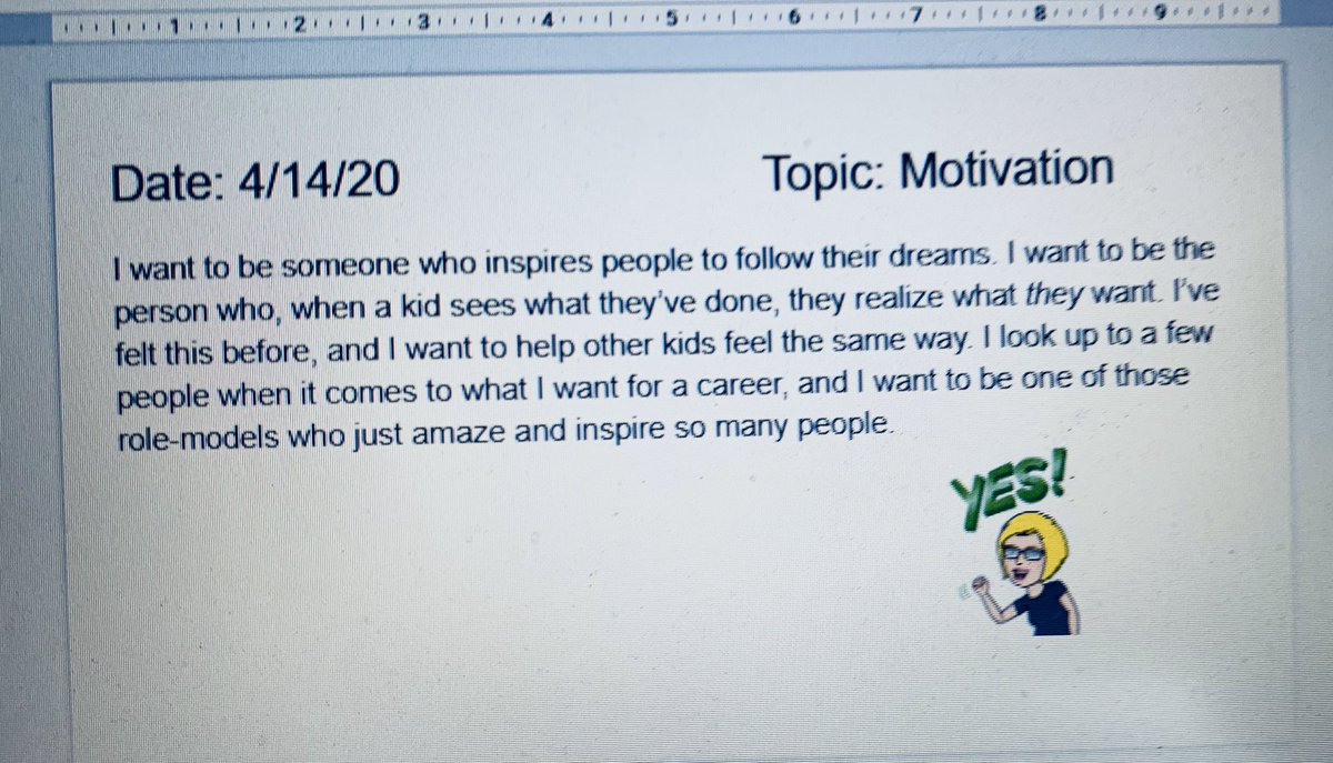 MrsHartNMS's tweet photo. Lesson today on conflicts and motivation. They are blowing me away with their portfolio slides!@npspride@nmslancerslead https://t.co/CIjTLRy6bP