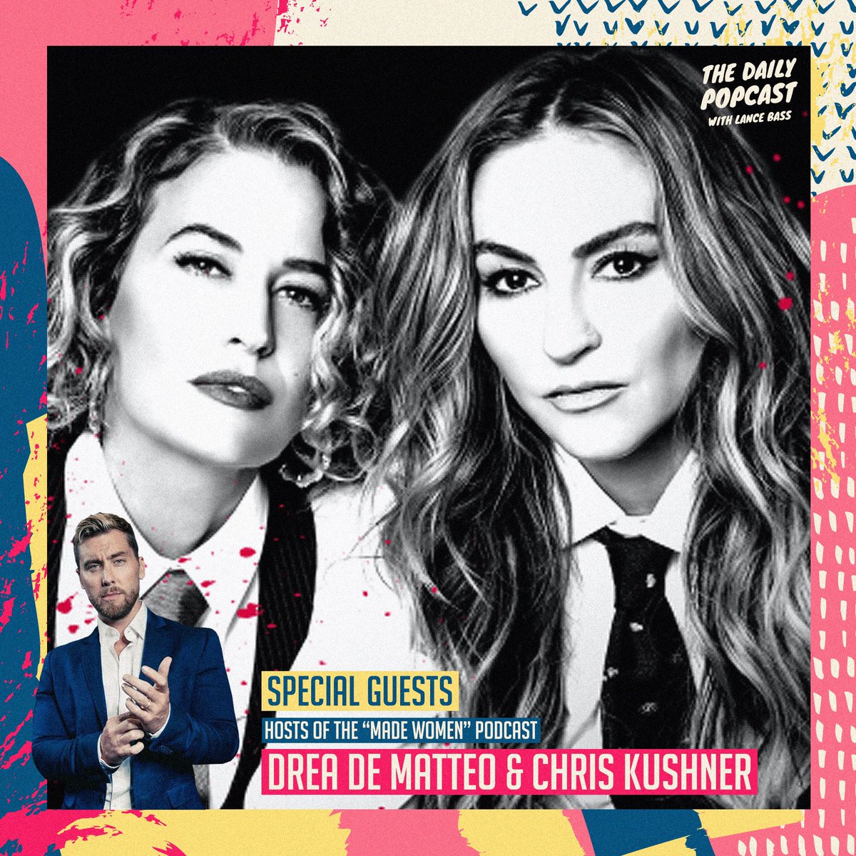 thedailypopcast (@thedailypopcast) on Twitter photo New episode with <a href="/dreadematteo/">Drea de Matteo</a> and Chris Kushner today! We discuss quarantine life, parenting, Sopranos and their new podcast <a href="/madewomenpod/">Made Women</a>!! Listen now! podcasts.apple.com/us/podcast/the… @LanceBass #TheDailyPopcast New episode with <a href="/dreadematteo/">Drea de Matteo</a> and Chris Kushner today! We discuss quarantine life, parenting, Sopranos and their new podcast <a href="/madewomenpod/">Made Women</a>!! Listen now! podcasts.apple.com/us/podcast/the… @LanceBass #TheDailyPopcast