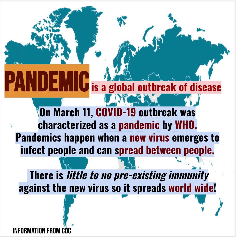 RxAlmanac's tweet photo. Heres a little reminder what a pandemic is and why COVID-19 is considered a pandemic. Today we also look at the Pandemic Interval Framework and its influence on decision makings. Hope everyone stays safe and remember that we will all come out of this together! #COVID19 https://t.co/ofkqcYlLA1