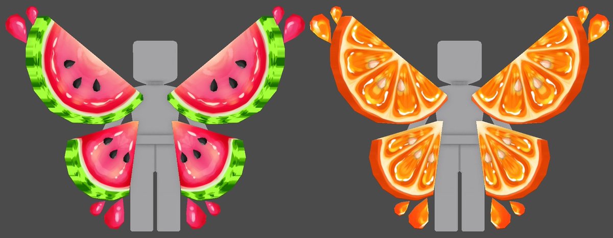 Erythia On Twitter I Am So Excited For These Wings Fruit Slice Splash Wings They Look So Delicious 3 What Other Fruity Wings Would You Like To See Roblox Robloxugc Https T Co Al3b14odro - roblox how to get watermelon wings