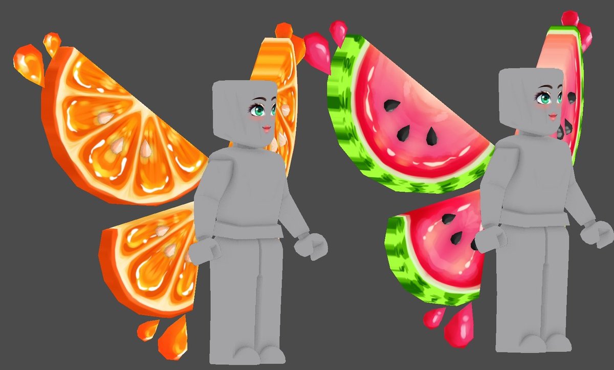 Erythia On Twitter I Am So Excited For These Wings Fruit Slice Splash Wings They Look So Delicious 3 What Other Fruity Wings Would You Like To See Roblox Robloxugc Https T Co Al3b14odro - roblox watermelon wings release date