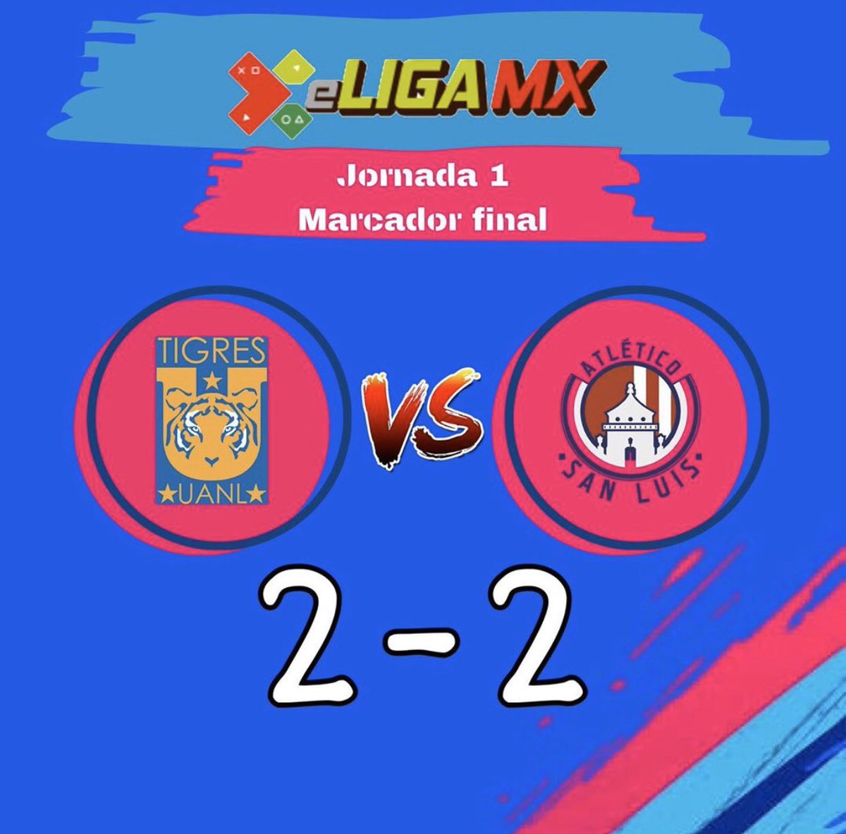 #eligamx #ligabbva
Así termino el segundo día de actividades de la eLiga Mx, con el empate entre #TeamQuiñones y #TeamReyes , tuvimos el empate entre #TeamDieter y #TeamRolan y para cerrar el día tuvimos la victoria del #TeamPardo
#ligamx #aficionadosquehablamosfutbol https://t.co/5xbNayLvoz
