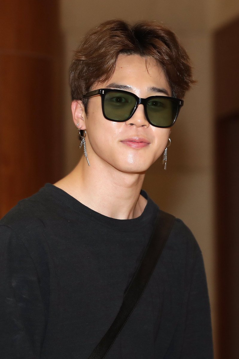 Sunglasses but he looks good sooo