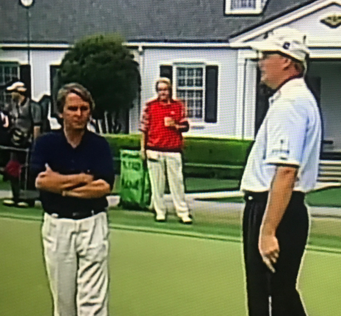 Maybe the best of them all.... 2004 Masters. Els is done if Mickelson makes par on 18 they go to playoff. Els decides he'll hit the putting green. Guess who waits for him there?