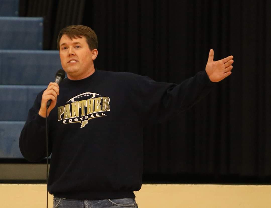 KansasPregame's tweet photo. ICYMI: Kendall Fiscus will take over for JB Covington as the football coach for @Phillipsburg_HS. Fiscus is originally from Fredonia and has spent the past seven years as FB, WR &amp; T&amp;F asst. for the Panthers. (Photo: Jacque Bretton) @cnichollHays @KSportsImages @adamk63 @dusty40 https://t.co/z75LNvfyy3
