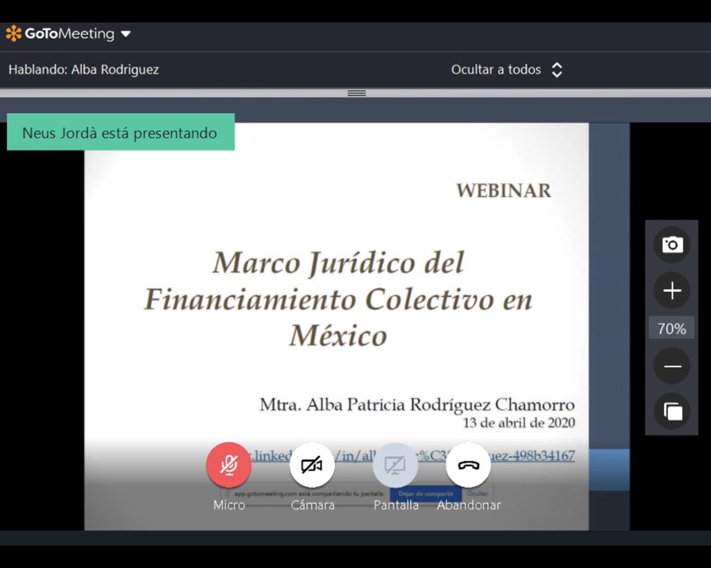 FintechUmx1's tweet photo. Ayer #Webinar #Crowdfunding #LibroLeyFintechRocioRobles #VersionDigital @lachiorobles @Qbanmans @Tirantmexico @playbusinessmx @AFICO_MX @crowdfundingmex @fintechmx #DesayunaComeCenaFintech https://t.co/tsh700KJ1j