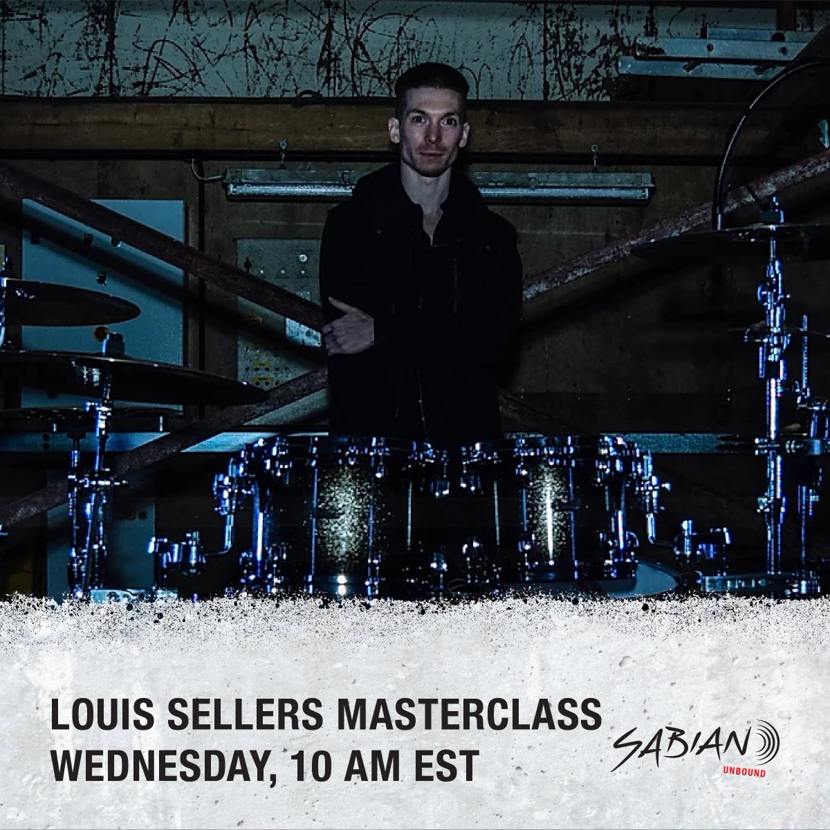 SABIAN is now offering FREE drum lessons via Facebook Live. Tune in to SABIAN’s Facebook tomorrow at 10 am EST for a live Masterclass with @louistcdt as he teaches linear drumming.