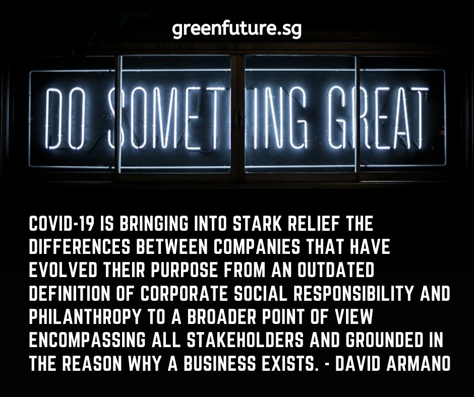 greenfuture's tweet image. Companies need to rethink their purpose and corporate responsibility during this pandemic