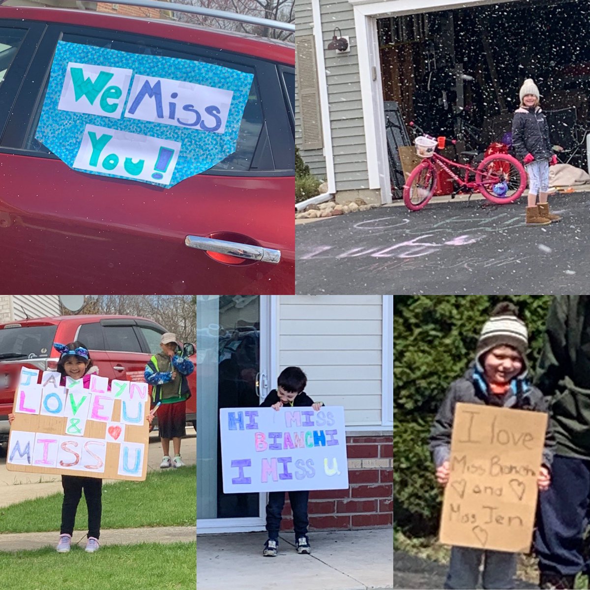 MsLauraBianchi's tweet photo. Miss Jen and I had the best time seeing the Beach Room kids in our “parade” around Woodstock and Wonder Lake! Thank you for standing in the snow for us, Kindergarteners! #vdelc #wcusd200 #elearning https://t.co/TTzGHSiT67