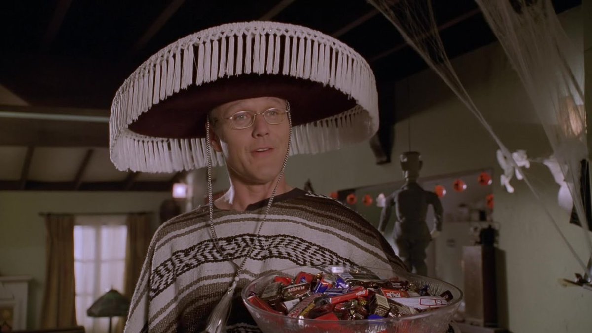 Rupert Giles, part 4: costumes-eager, I’ll give him that-I can’t say much good about the cultural appropriation but at least you can mug him for his candy-Buffy should have embraced the wizard robe look