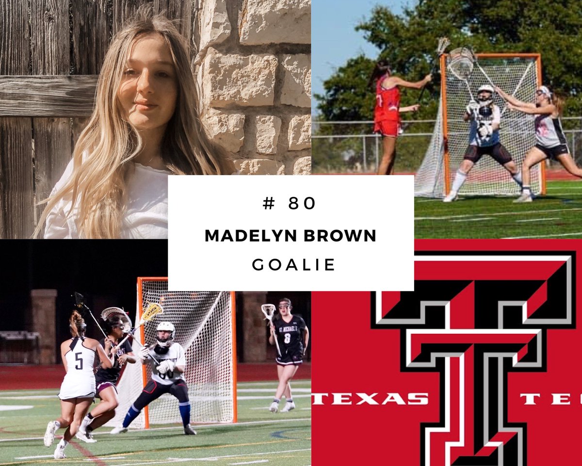 Much Love &amp; Thanks On 2020 #SeniorNight To Madelyn Brown. Our <a href="/LadyVipersLax/">Lady Vipers Lacrosse</a> Goalie - And So Much More. Wishing You All The Best In Whatever You Do. #ViperPride #TexasTech
