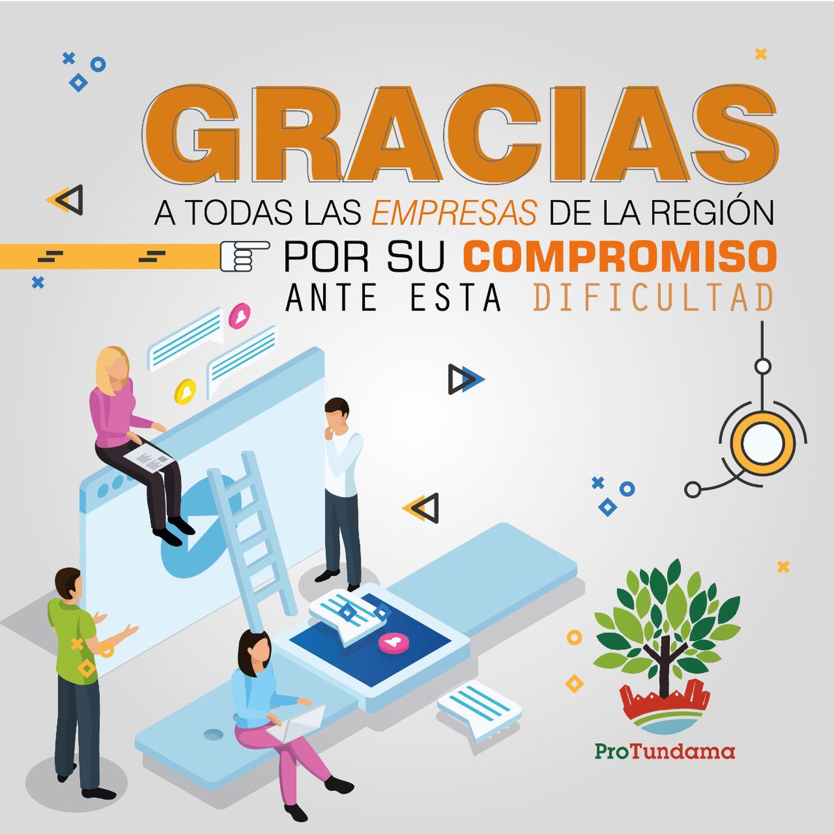 GRACIAS a todas las empresas de la Region, estas circunstancias han permitido ver su grandeza y solidaridad con Boyacá. Sus empleados y familias sabran reconocer su esfuerzo! 👏🏼👏🏼
#Protundama
#unidossomosmásfuertes #quedateencasa #Boyaca #empresarios