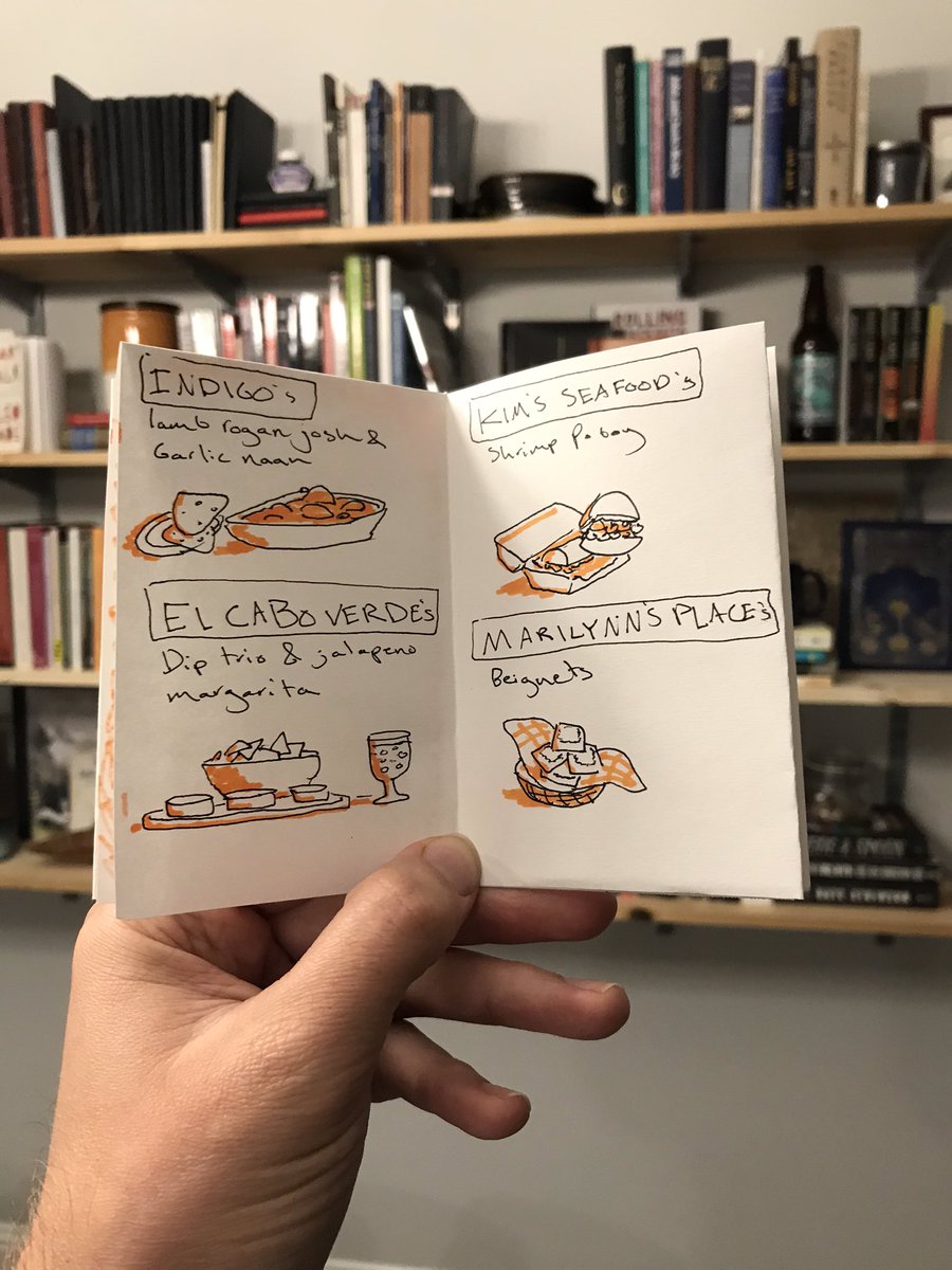 kirkreedstrom's tweet photo. DAY 8: I really miss eating out, you all.
Time stamp: 38 minutes 1 second
#zines #zine #stayhomemakezines #quaranzines #zinemaking #100dayproject #100dayproject2020 #foodcomics https://t.co/y6L545cKfo