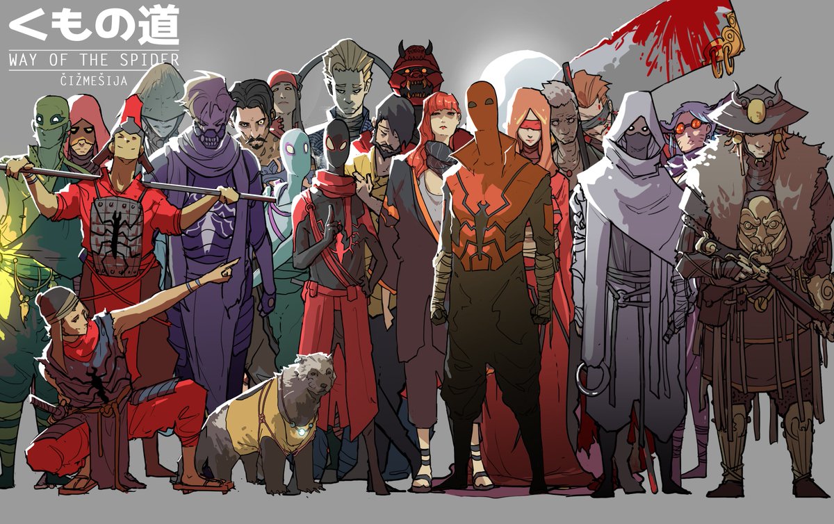 Hey there and happy #PortfolioDay
I'm Nikola, comic and illustration artist.
Over the past year I've been making ᴡᴀʏ ᴏꜰ ᴛʜ ꜱᴘɪᴅᴇʀ - a Marvel Spider-man fan universe reimagined as martial artists, ninjas, samurais and Yakuzas. One day, I'll make it official. Watch me!