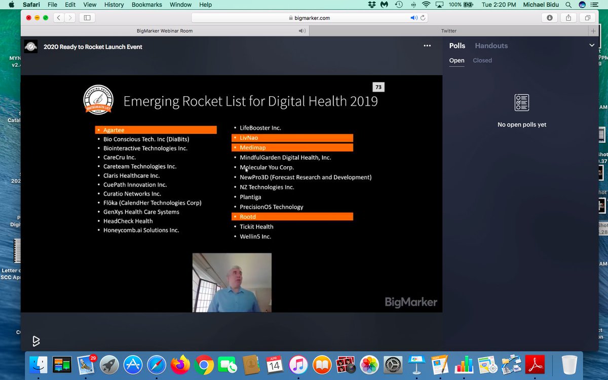 interfacehealth's tweet photo. Congratulations to @readytorocket 2020 #DigitalHealth list of #BC: @AgarteeT @getcareteam @ClarisHealth @CuratioMe @GenXys @HeadCheckHealth @GardenMindful @molecularyou @nz_tech @PrecisionOSVR @TickitHealth and others. https://t.co/Cue0zlI86t