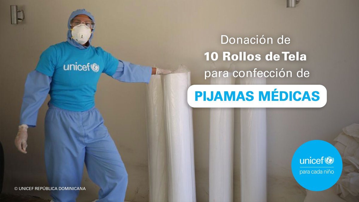UNICEFRD's tweet photo. ¡EN PRODUCCIÓN!👕👖🧵✂️📏⚕️
Así están los equipos de nuestros aliados @jacquelinethen y @Jusefsanchez. Estamos agradecidos por su entrega, sacrificio y maravilloso trabajo.💙

¡Qué bueno es unirnos y brindar lo mejor de nosotros al personal médico de 🇩🇴!

UNICEF #ContraElCovid19 https://t.co/vWKAX8MSpr