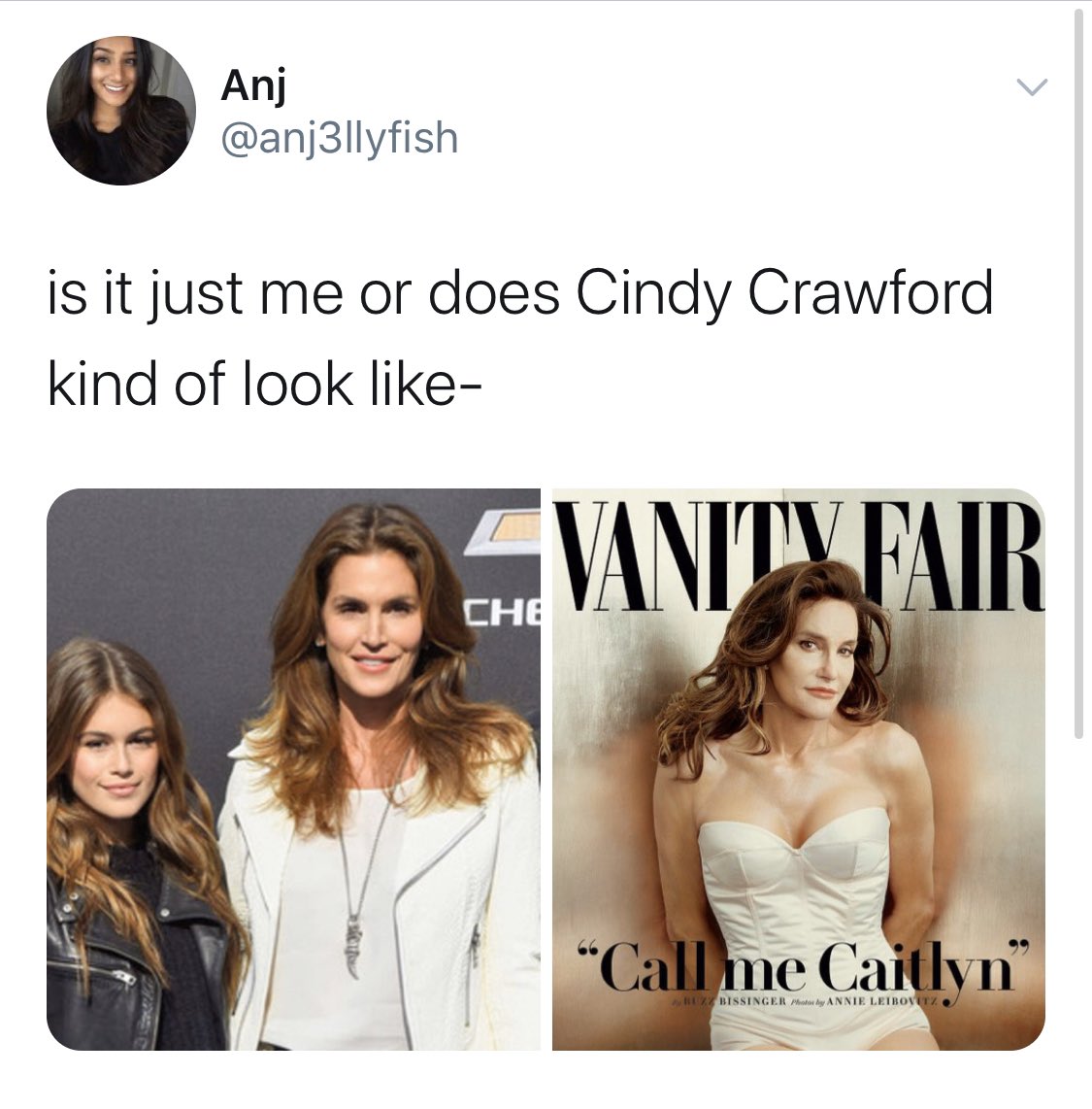hey, I was unintentionally hurtful in this thread and I want to explain why, take responsibility for it and apologize. I said here that Cindy and Caitlyn look alike, which isn’t inherently problematic until...