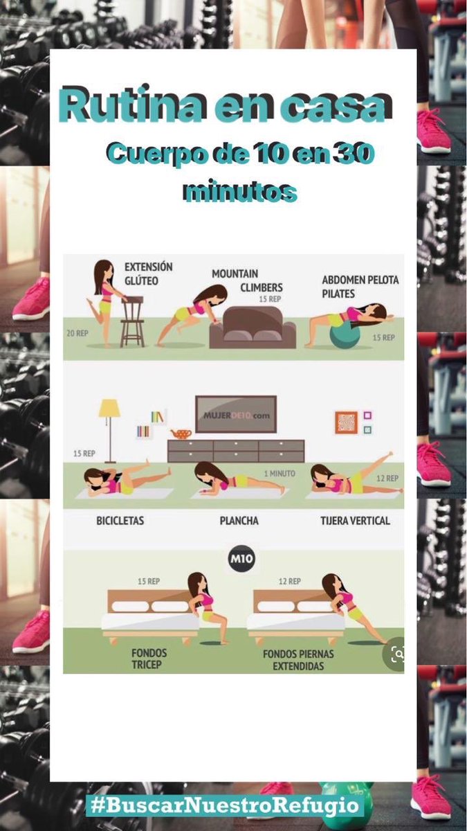 lizzbethcris's tweet photo. #QuedateEnCasa 
Practica estas rutinas de ejericio en tu casa!! 

#PuceDejaSuHuella #BuscaTuRefugio #Ecuador #FelizMartes #14deAbril https://t.co/OjcqrDzoMx