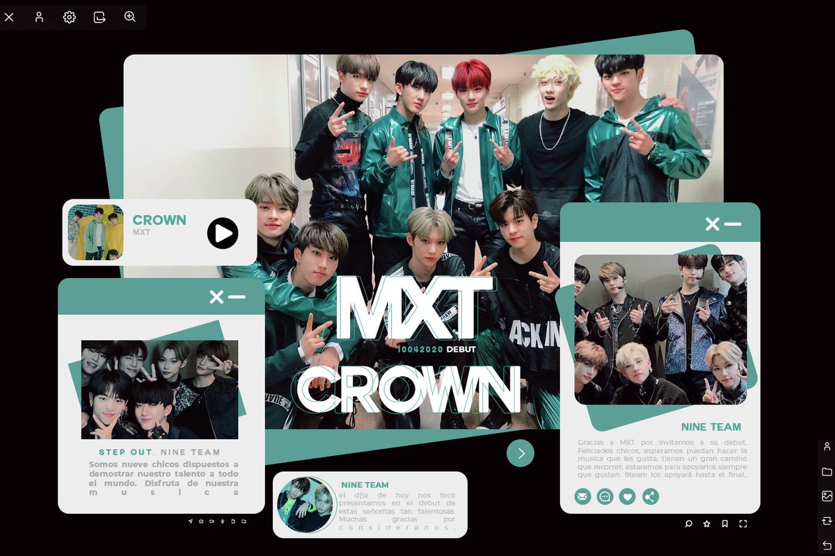 nineteamof's tweet photo. 𝗡𝗜𝗡𝗘 𝗧𝗘𝗔𝗠 𝗘𝗩𝗘𝗥𝗬𝗪𝗛𝗘𝗥𝗘
𝗔𝗟𝗟 𝗔𝗥𝗢𝗨𝗡𝗗 𝗧𝗛𝗘 𝗪𝗢𝗥𝗟𝗗
🖇 in »  #MXTDEBUT, #CROWN

Muchas gracias @ITZMXT_  por invitarnos a su debut ¡Felicidades! Aquí estamos todos los miembros para apoyarlos el día de hoy. https://t.co/D5DTcBcpaI