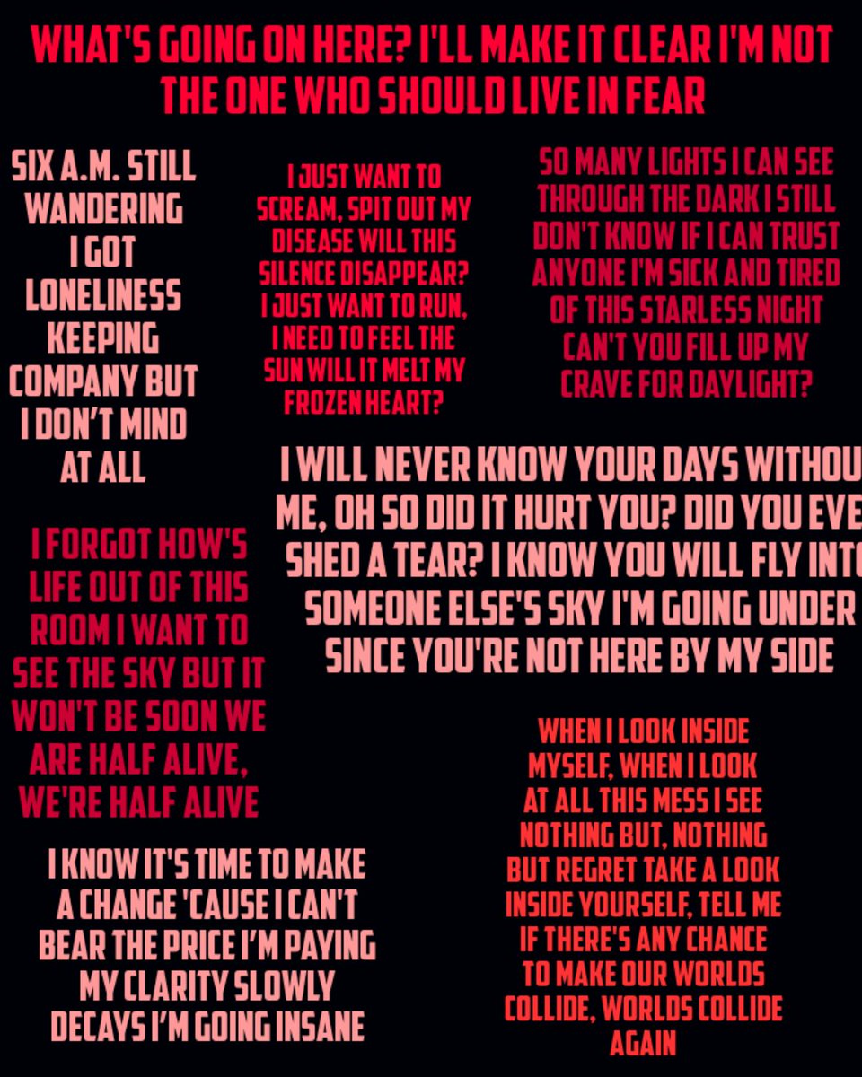 dandj32's tweet image. These are some of my fav lyrics from @wehavehalflives songs #Halflives #EmptyRooms #Crown #Fugitive #Resilience #songlyrics