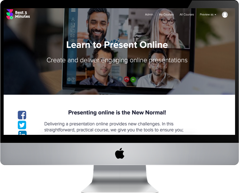 best3minutes's tweet photo. It's live: 'Learn to Present Online'
All the tools you're gonna need to manage the tech, create your story, and give energy and emphasis to your presentation.
Limited intro offer of 40% off right now. https://t.co/cbugGy8Gha
#onlinepresenting #StayHomeStaySafe #lockdowntools https://t.co/bWkCrYkCwx