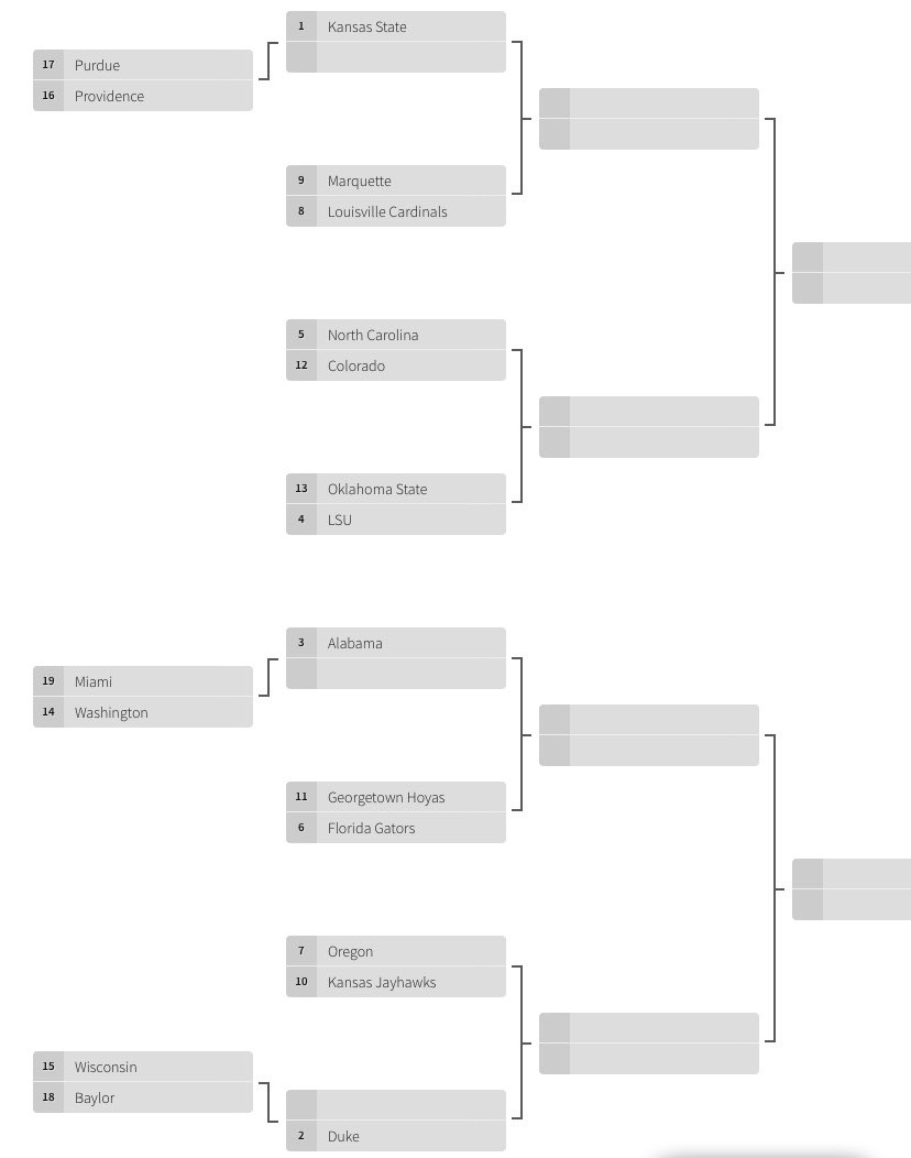 Division1ProAm's tweet photo. Updated tourney bracket! $20 for bracket prediction! DM me your prediction for a chance to win!! @OfficiaIFIash @D2MEY415 @sawcfree @Coachj_2k @ItSG_Modsquad https://t.co/XNXSkfInG3