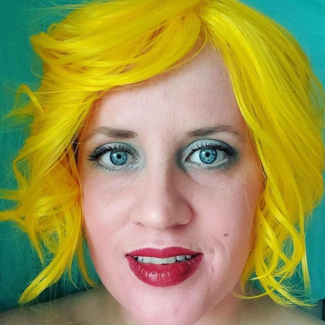 Emily, a museum educator at the Gallery, has done several recreations over on her “Portrait Personas” Instagram including Andy Warhol’s “Green Marilyn” (1962).