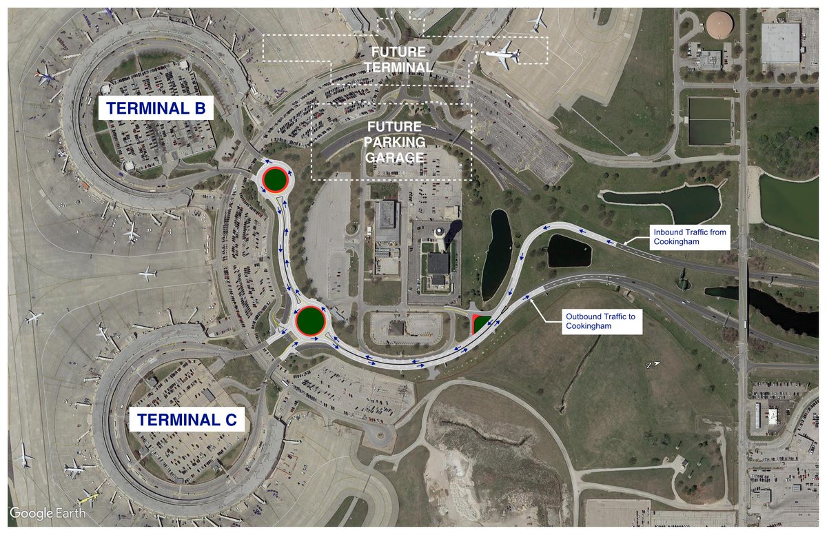 #BuildKCI alert: Beginning April 28, the traffic pattern at @KCIAirport will change and remain that way through the opening of the new terminal. Read more here: ow.ly/AK4w50zeh9B