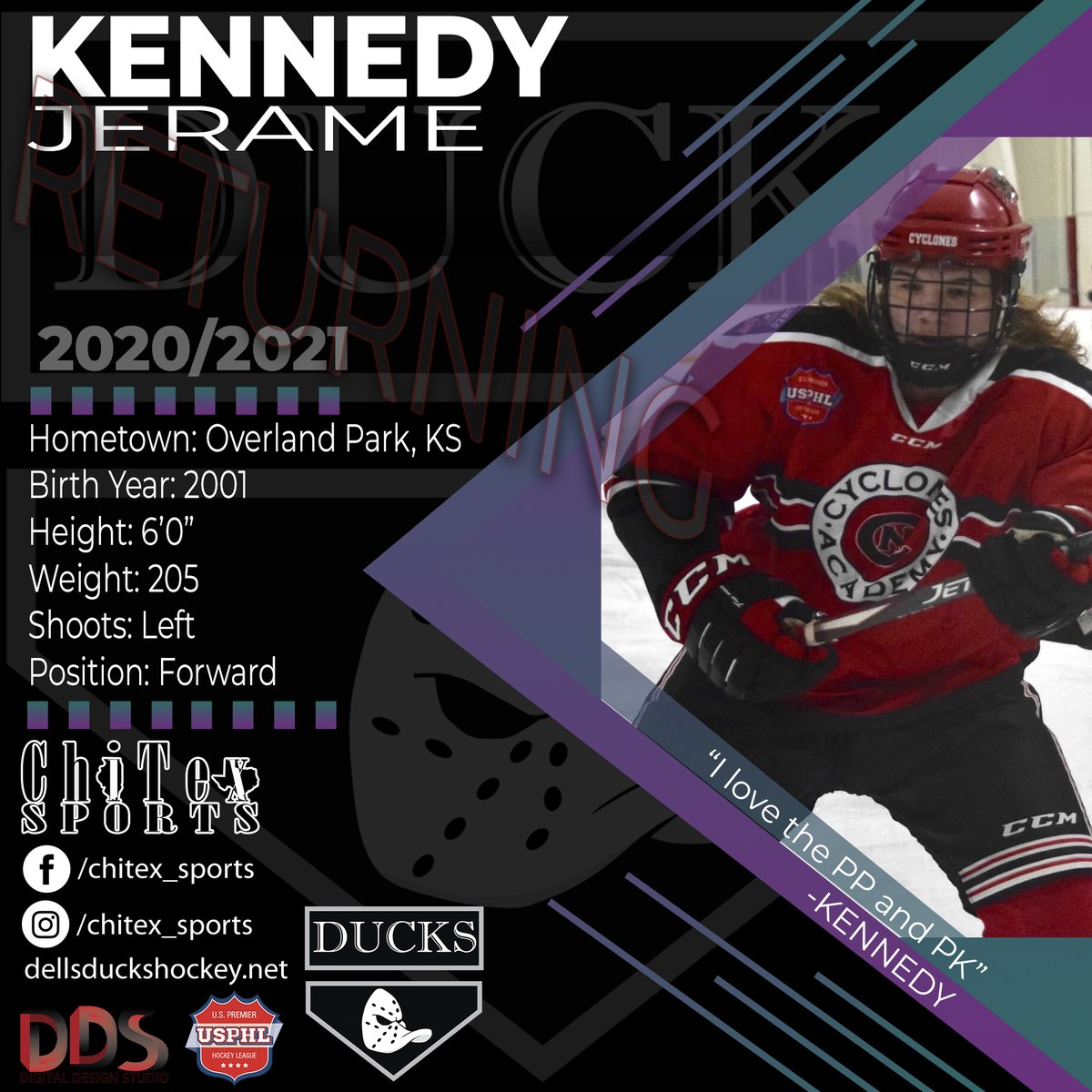 Dells_Ducks's tweet photo. Another Duck Returns to the Flock. We are excited to announce the Return of Jerame Kennedy to the Flock.
Read the full press release at:

https://t.co/cGWcPJZSnA

#USPHL #JuniorHockey #NewDucks #DellsDucks #WisconsinDells #TexasHockey #NothingButHockey #Kennedy #USPHLPremier https://t.co/6aWVzFHLhB