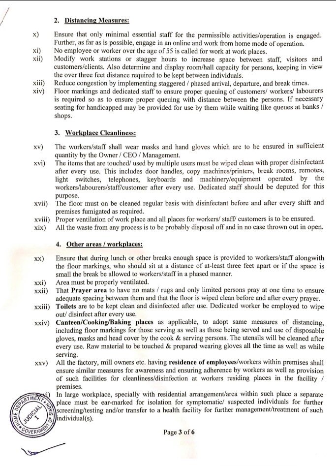 M_Haroonshahid's tweet image. SOPs for Work Places and Industries Sindh 1/2
#CoronaVirusUpdate #LockDownUpdates #Sindh
