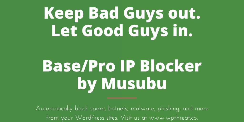 Keep the bad guys out, and the good guys in.
#Wordpress #security #cybersafety #webdevelopers