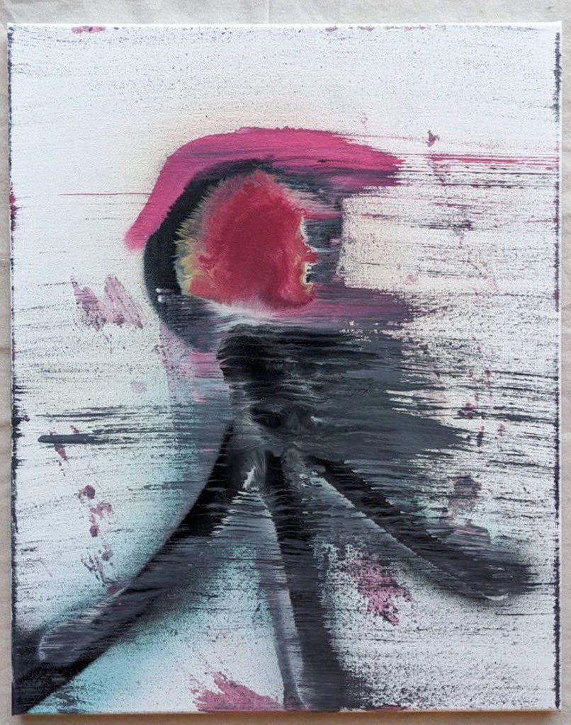 minds_inc's tweet photo. “Running Man #438” by Hudson Davis (IG: @hudsondavis7) uses strokes gracefully to convey motion.

#CMI #CollectiveMindsInc #AbstractArt https://t.co/3OIG1Z3C5K