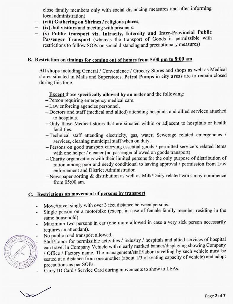 M_Haroonshahid's tweet image. SOPs for Lock Down Sindh 
1/2
#CoronaVirusUpdate #LockDownUpdates #Sindh