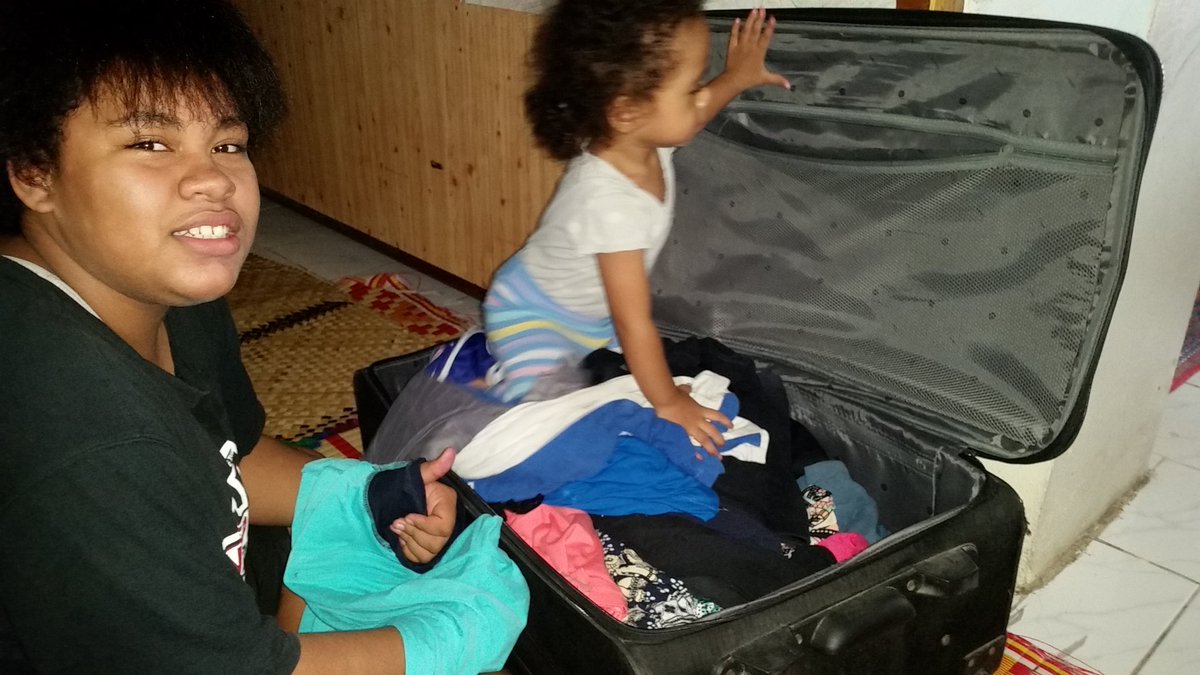 annmary_raduva's tweet photo. Faith &amp; Eunice still sorting out clothes! We also helped mom write a #dignitypack shopping list &amp; packing some kitchenware for our #LagilagiRelief Box! Much appreciate the support &amp; love from the aunties, uncles, cousins who have pitched out with donations! Love yous ❤ https://t.co/UpTZddq3WR