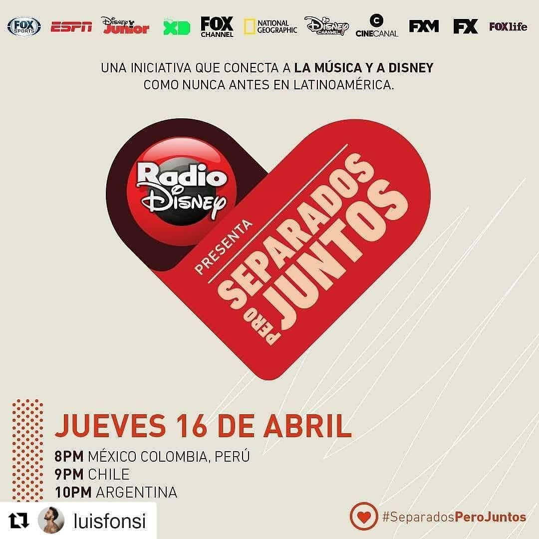 ¡Este jueves! 🥳🙋‍♀️

#Repost <a href="/luisfonsi/">Luis Fonsi</a> (<a href="/get_repost/">Repost</a>)
・・・
Aquí nos vemos ❤️🙏🏽 #SeparadosPeroJuntos
<a href="/Fonsisangels/">Fonsi's Angels Arg</a> 👼