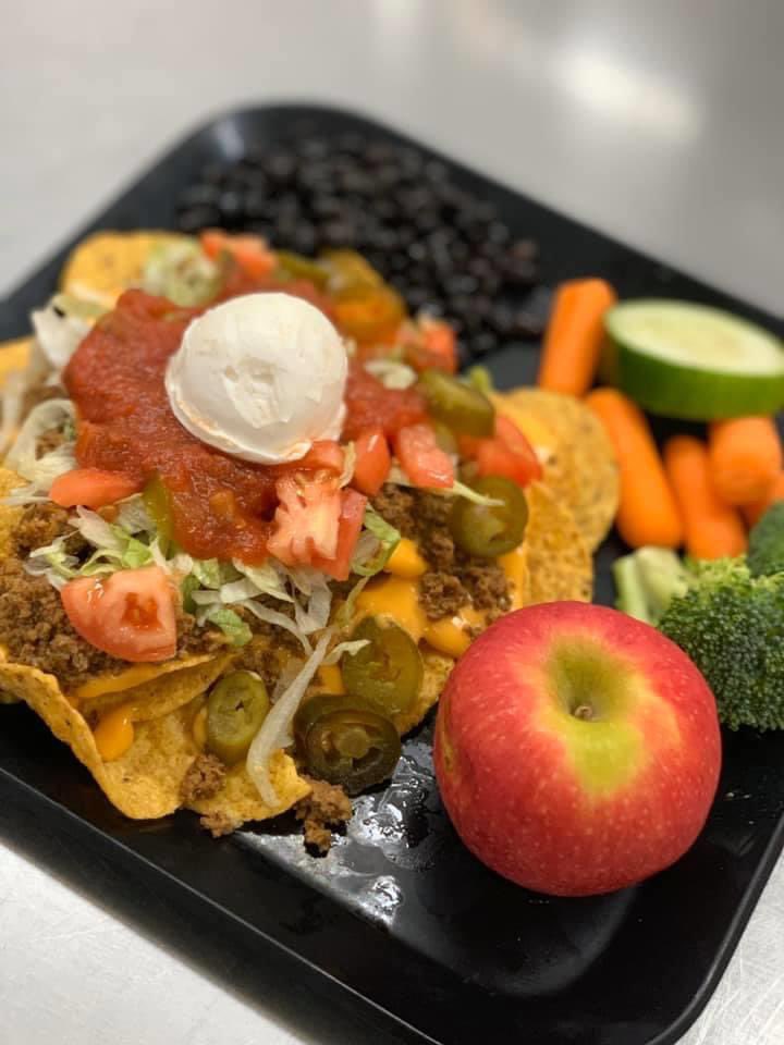 CCFoodService's tweet photo. Lunches for pickup on Thursday:

Thurs lunch: pulled pork (bbq on side) with fruit, vegetable and milk 
Friday Lunch: beefy nachos (served with cheese sauce, and salsa) shredded lettuce, fruit and milk
Monday Lunch: sub sandwich on fresh baked buns, fruit, vegetable and milk https://t.co/Gziax1ULhD