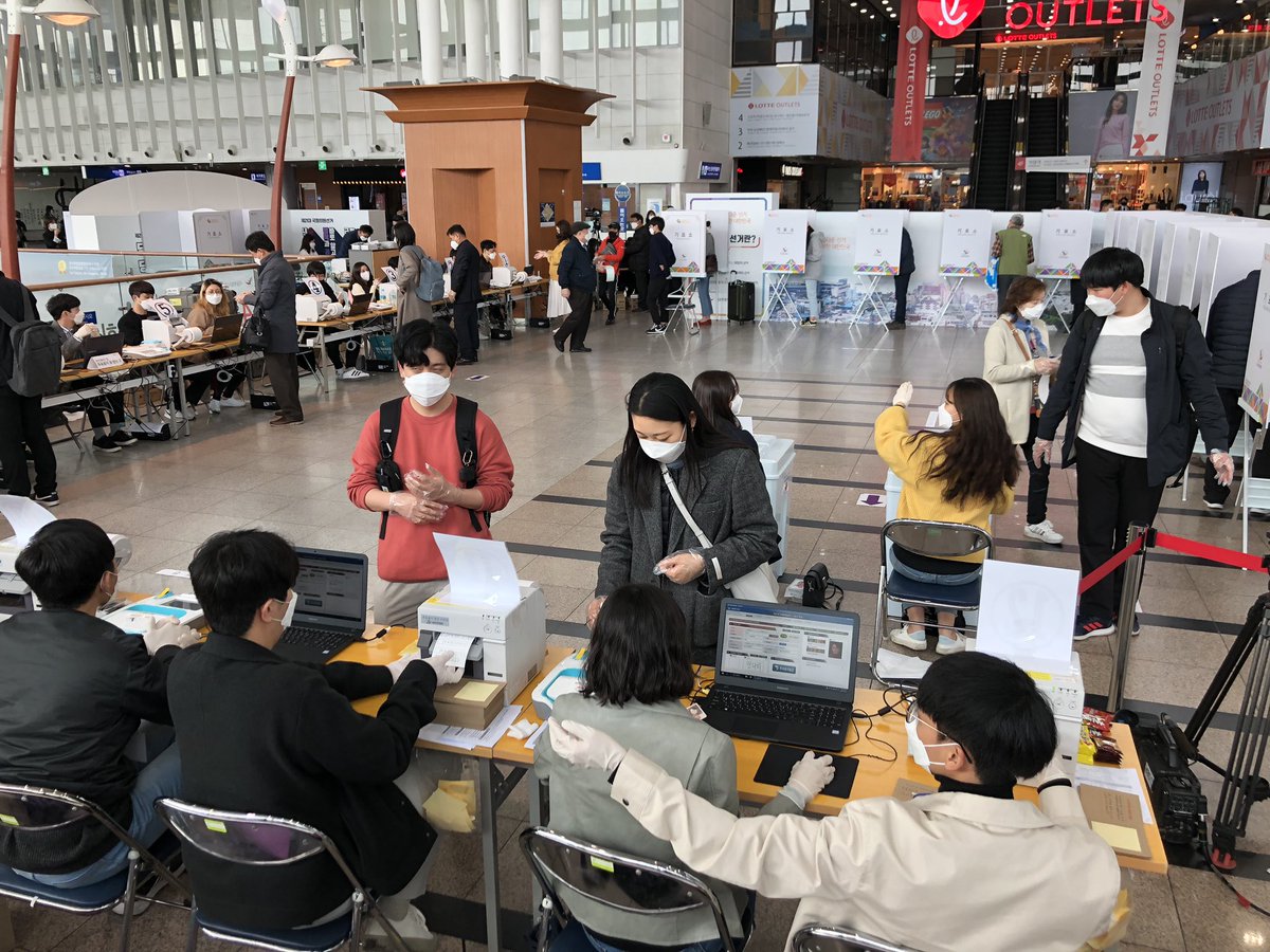 550,000 staff have helped prepare and disinfect 14,000 voting stations across the country. A lot of preparation and planning. But it has made voting during this pandemic possible.