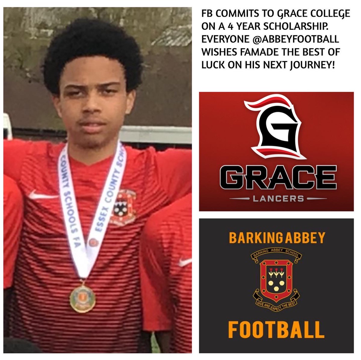 AbbeyFootball's tweet image. We are proud to announce that @Barkingabbeyfootball have more football academy students that have committed their futures via a student-athlete scholarship to the 🇺🇸US! Congrats to RO and FB on your next journey!
#developing  #realpathways #studentathletes📚 #baller #baway