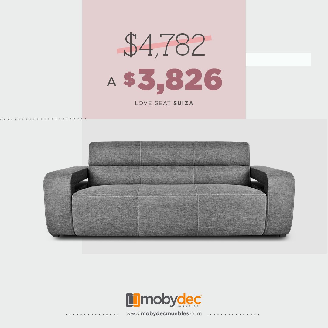 MOBYDEC's tweet photo. ¡Aprovecha este descuento en este increíble Love Seat Suiza de diseño!

¡Haz clic, elige el tuyo y te lo llevamos hasta tu casa! https://t.co/QMaRaNRCtF

Mobydec Muebles tiene los mejores diseños y precios para tu familia ✨🛒😎 https://t.co/8bbvi9OdRw