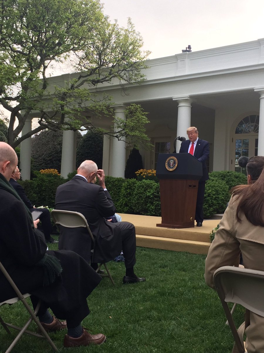  #HappeningNow: Daily White House Briefing 4/14/20- Officially HALTING WHO funding until US can investigate why WHO helped China cover up Coronavirus Outbreak- Trump ignored WHO and banned China travel; a decision that saved American lives - Border Control saves lives. @OANN