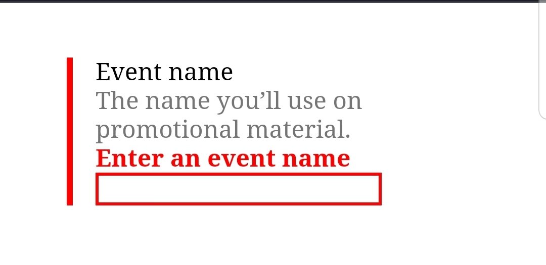  #a11y  #TIL: How to do up an input error good and properLet's talk about the visual design before we discuss the HTML:1/11