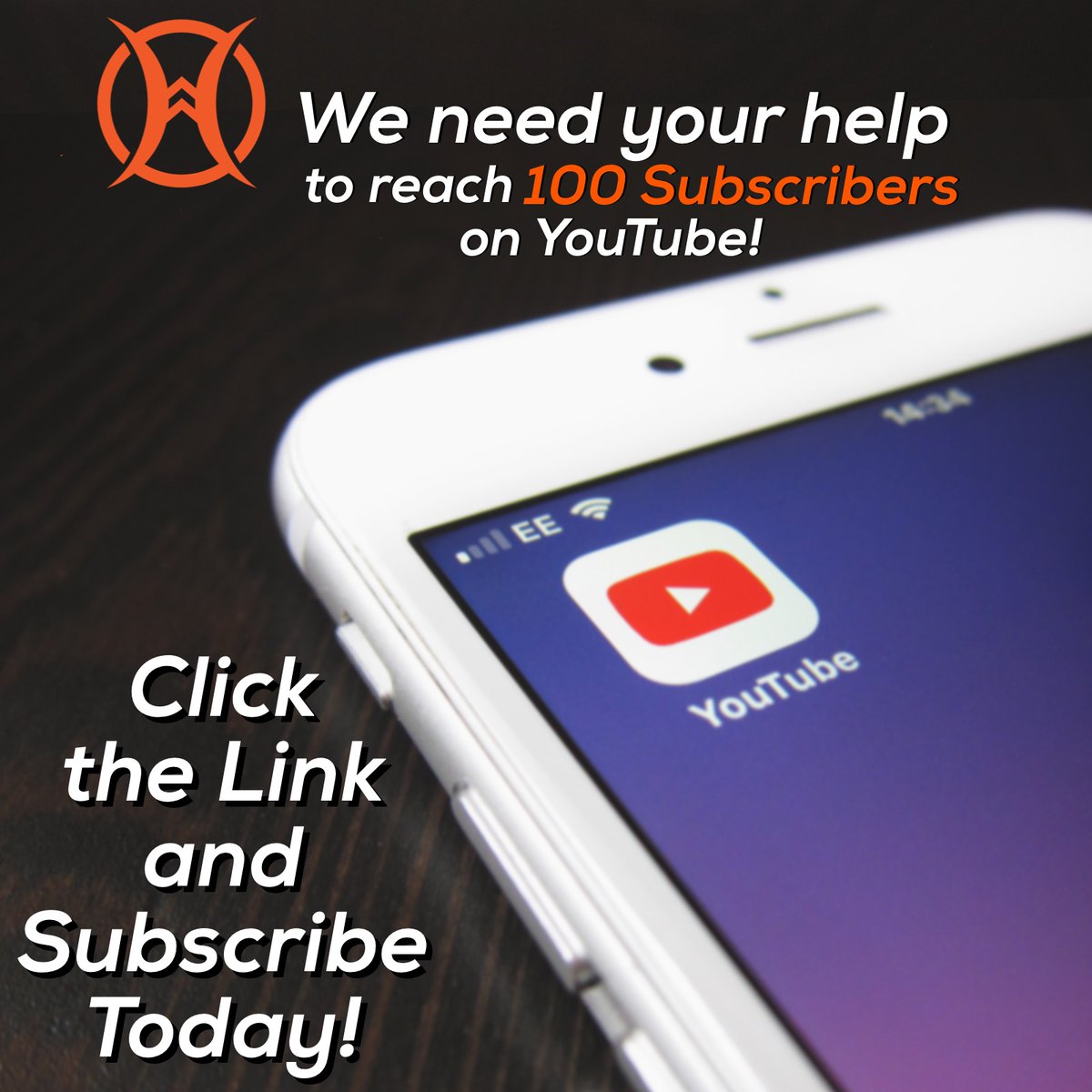 MyOneHopeChurch's tweet photo. We are 15 Subscribers away from our goal of 100!  Click: https://t.co/iJnrWzcYpx to SUBSCRIBE and stay connected to all our broadcasts! https://t.co/Tsa981VqUk