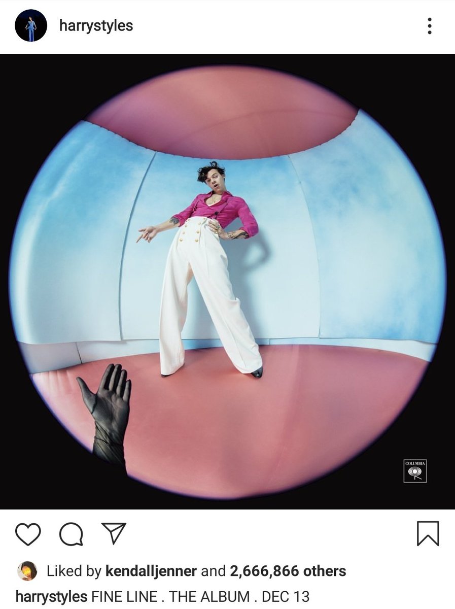 04 November 2019: Kendall likes Harry's post on Instagram.