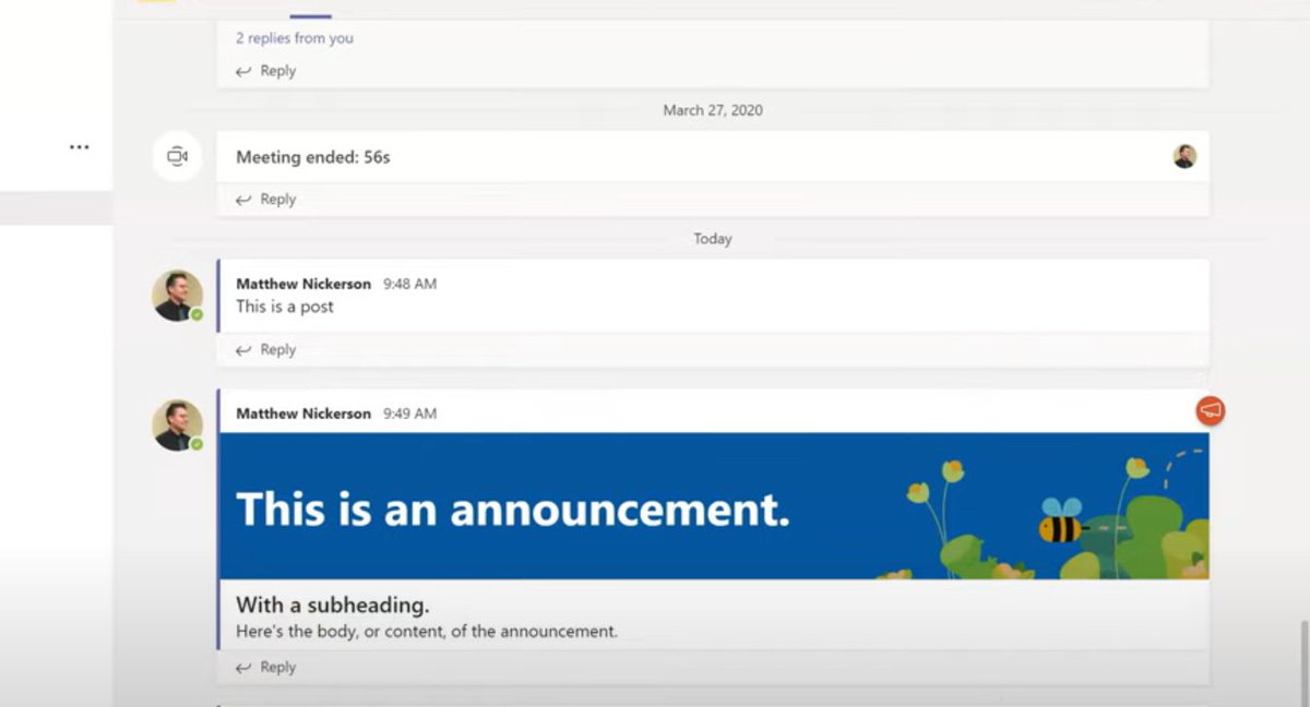 dadxeight's tweet photo. Announcement! You can make announcements in @MicrosoftTeams Get your students' or coworkers' attention from anywhere in the world when you are #remotelearning #remoteteaching or #remoteworking  https://t.co/W1oEU3AivH https://t.co/xuCLmuSXlF