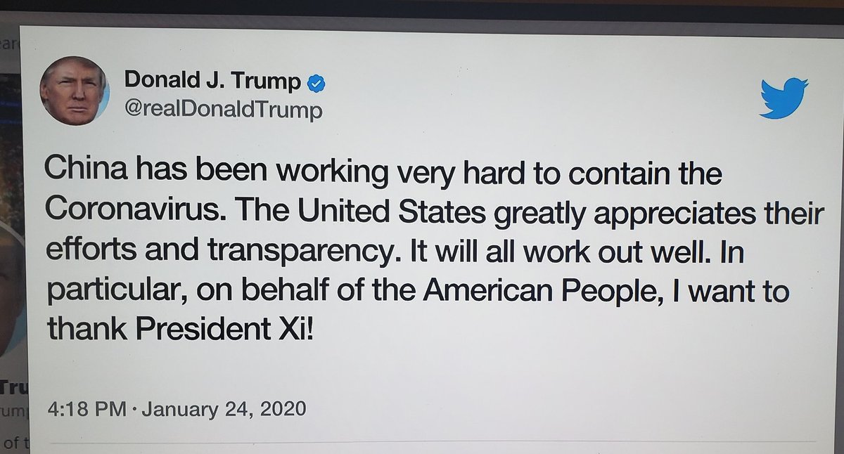 sidetongue's tweet photo. @funder WHO was a China supporter? Guess this never happened... https://t.co/1xZL8sGXyw