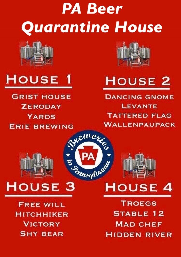 BreweriesinPA's tweet image. You’re stuck in quarantine with beer from only one house

Which one you going with? #PABeer