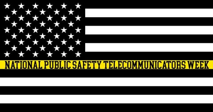 National Public Safety Telecommunicators Week. Thanks for all you do in helping us carry out our public safety mission. 

We honor the calm voices on the other side of the radio - our talented, dedicated dispatchers. 
#ThinGoldLine #ThankYou #Dispatcher #StrongerTogether