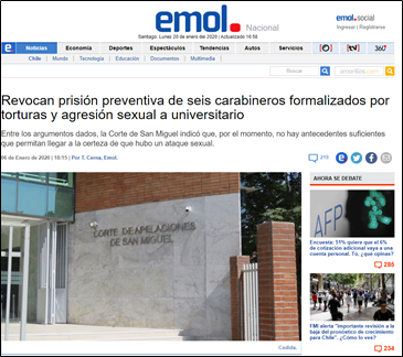 tbowman3076's tweet photo. (13)
TONGO Estudiante de Medicina Violado

El 22 de Octubre un estudiante de Medicina Josue Maureira indicó que carabineros lo había violado y torturado

6 carabineros fueron formalizados

El 6-enero se comprueba que la denuncia era falsa y se deja en libertad a los carabineros https://t.co/UxkqgjOGUT