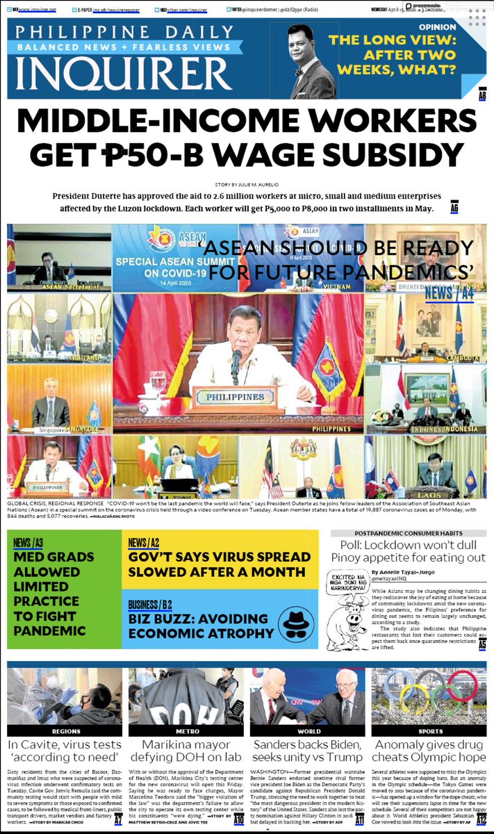 My column today looks at what's continuing to bother government during  #LuzonLockdown and asks whether after the lockdown ends, the government has a  #COVID19PH plan along the lines of other countries, and what those plans entail.
