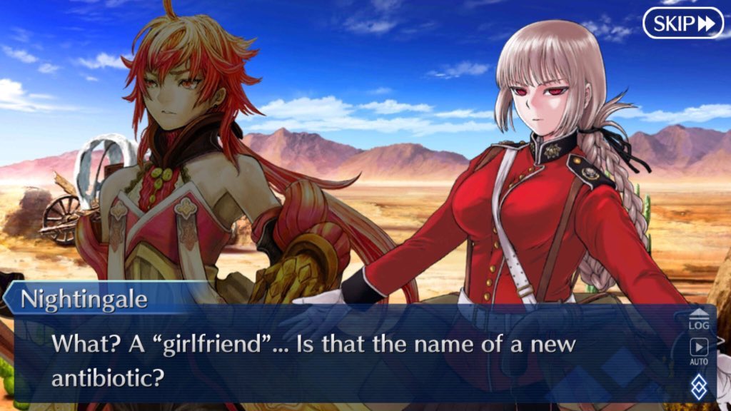 This is definitely one of my favorite Nightingale lines-